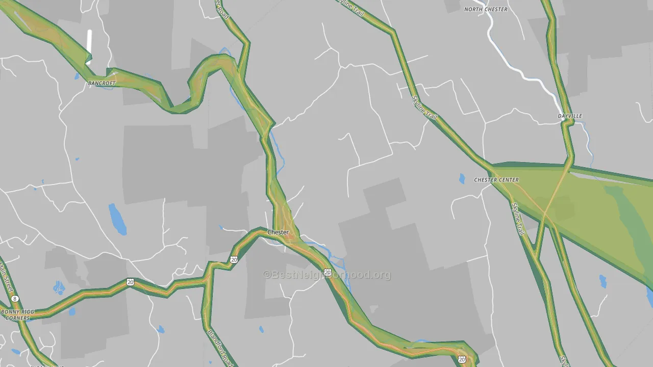 01011, MA Map of Noise Levels in 01011