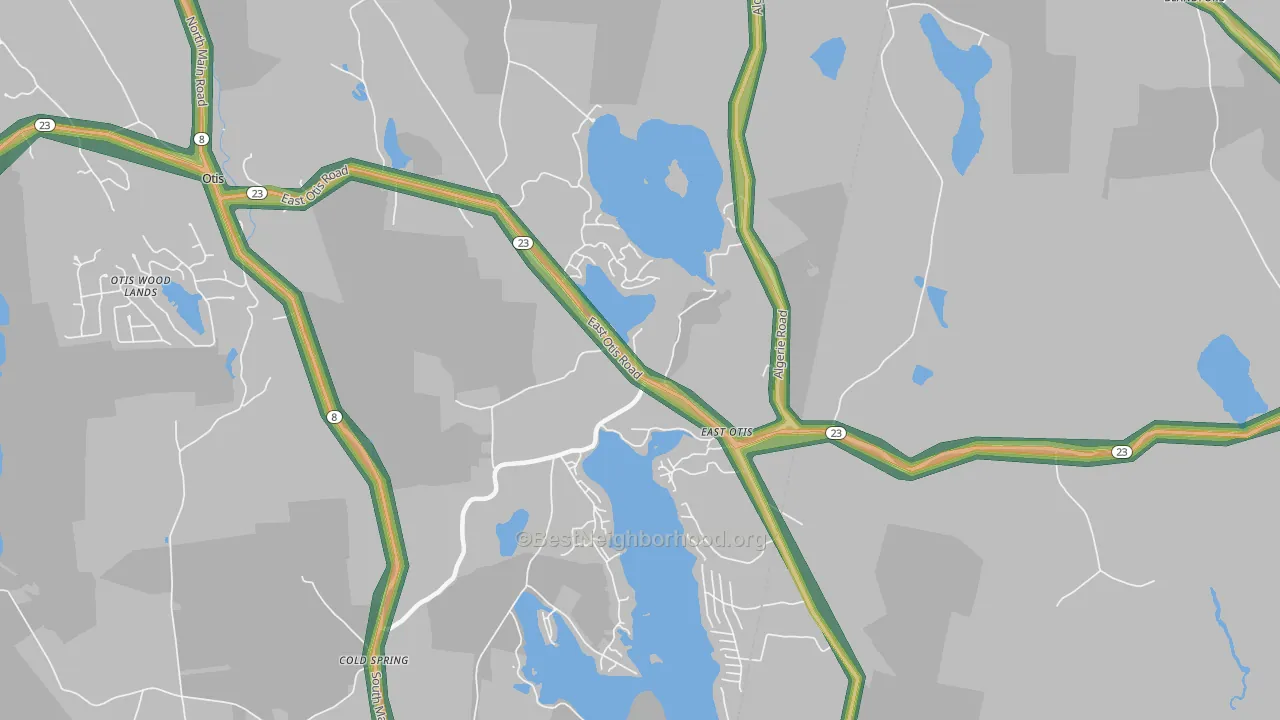 01029, MA Map of Noise Levels in 01029