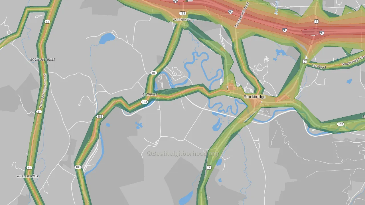01229, MA Map of Noise Levels in 01229