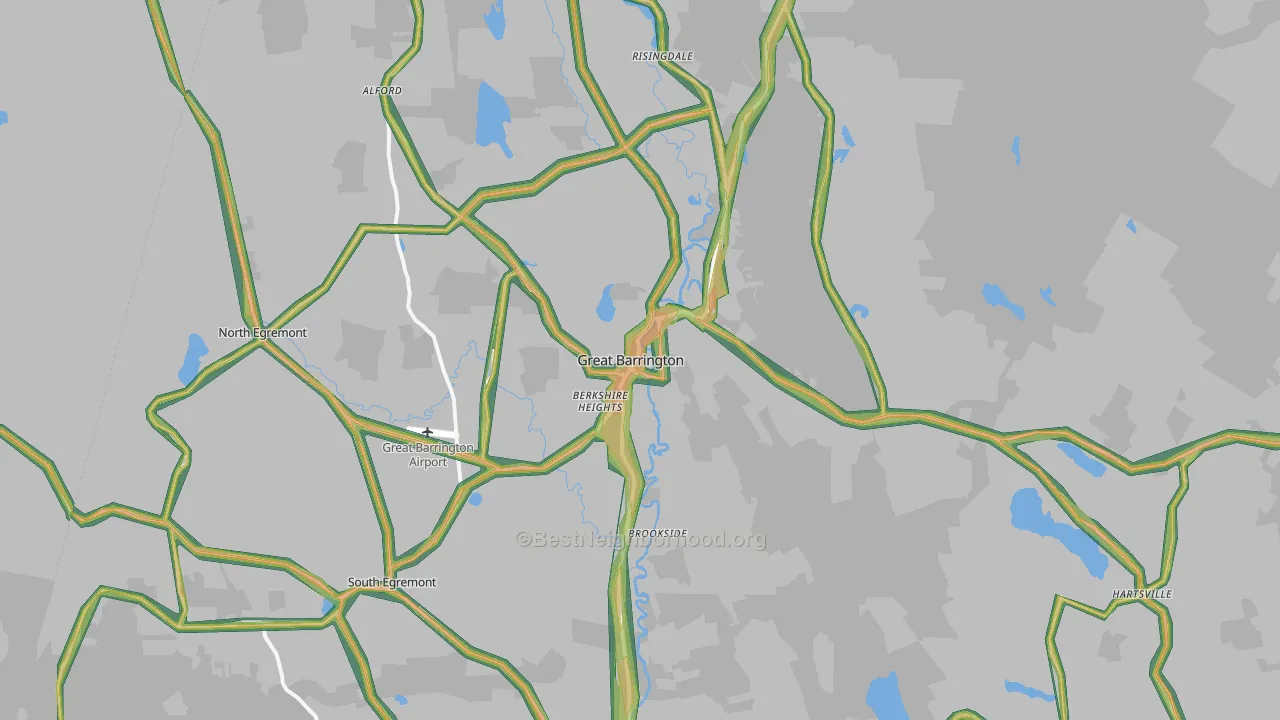 01230, MA Map of Noise Levels in 01230