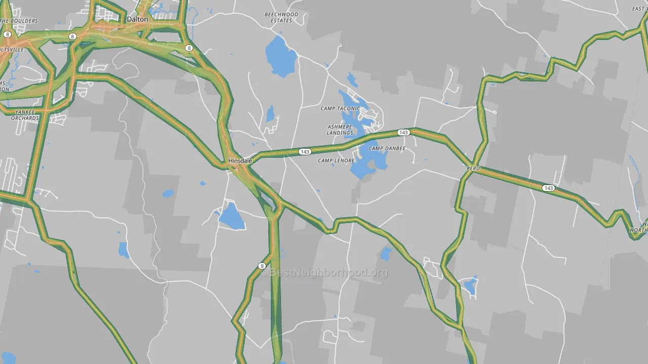 01235, MA Map of Noise Levels in 01235