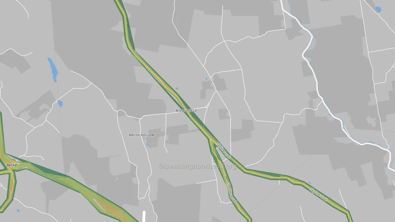01243, MA Map of Noise Levels in 01243