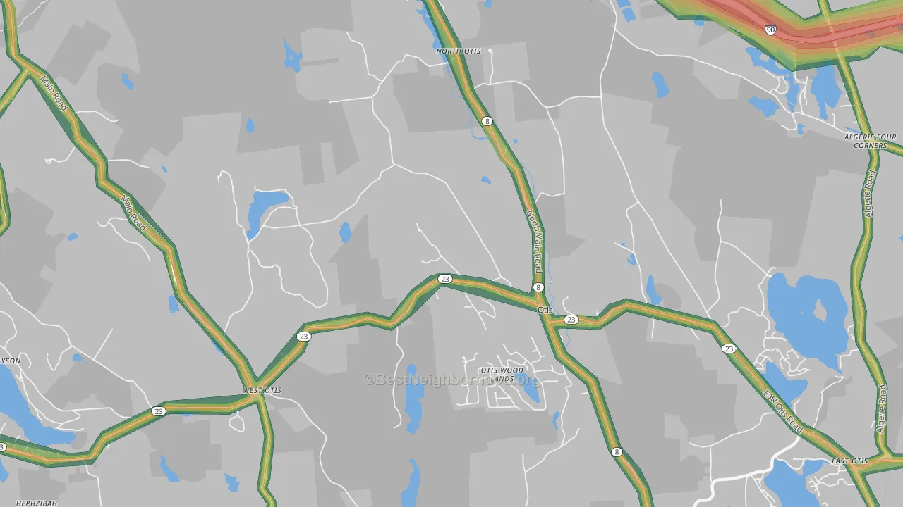 01253, MA Map of Noise Levels in 01253