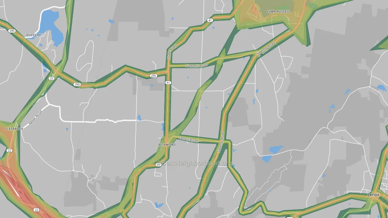 01254, MA Map of Noise Levels in 01254