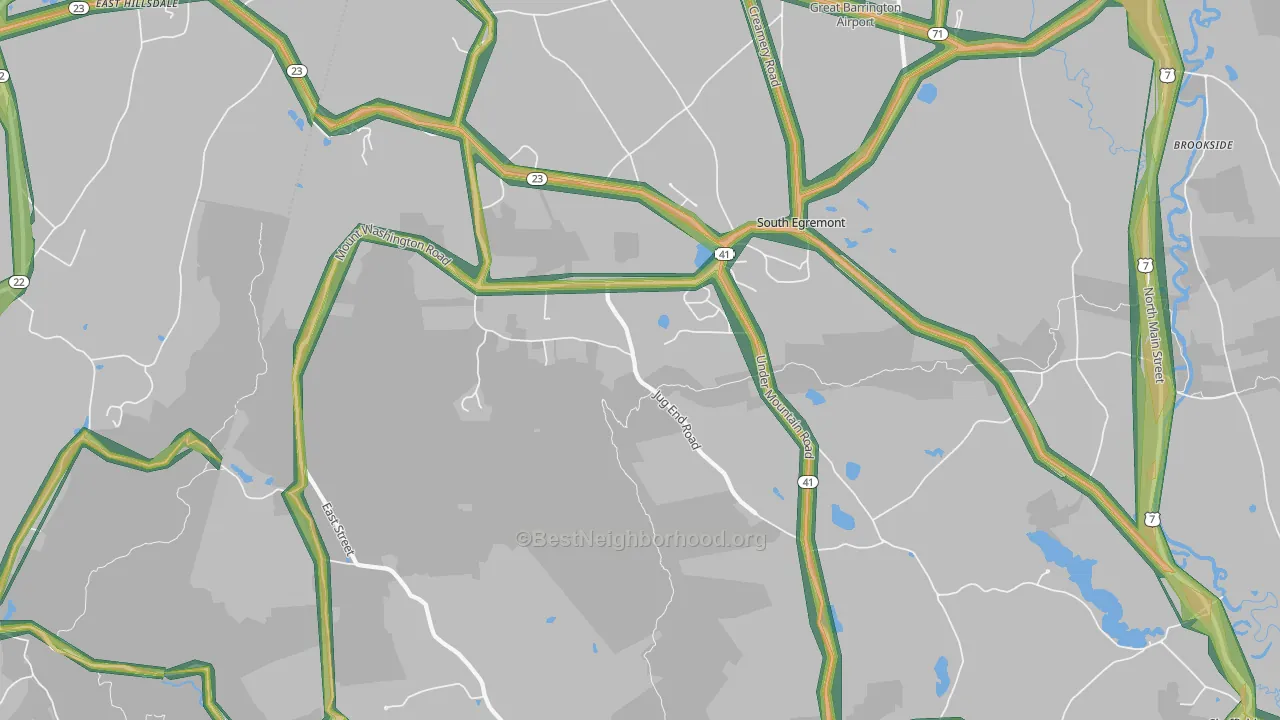 01258, MA Map of Noise Levels in 01258