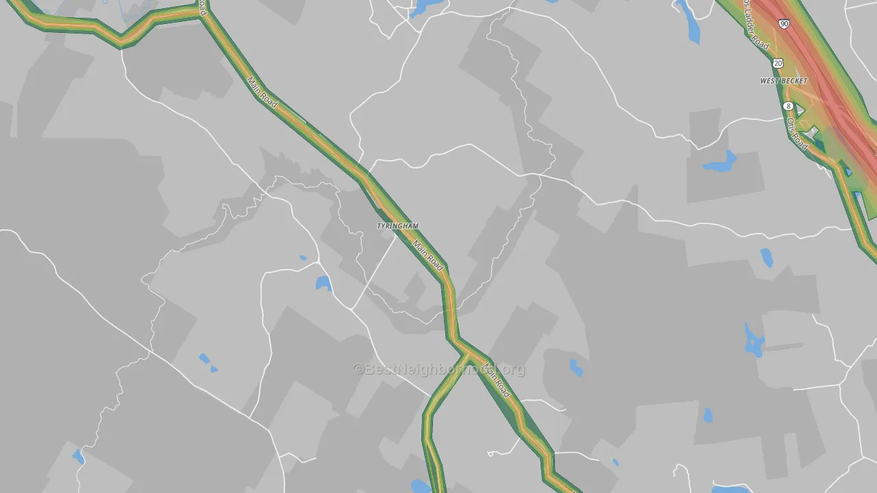 01264, MA Map of Noise Levels in 01264