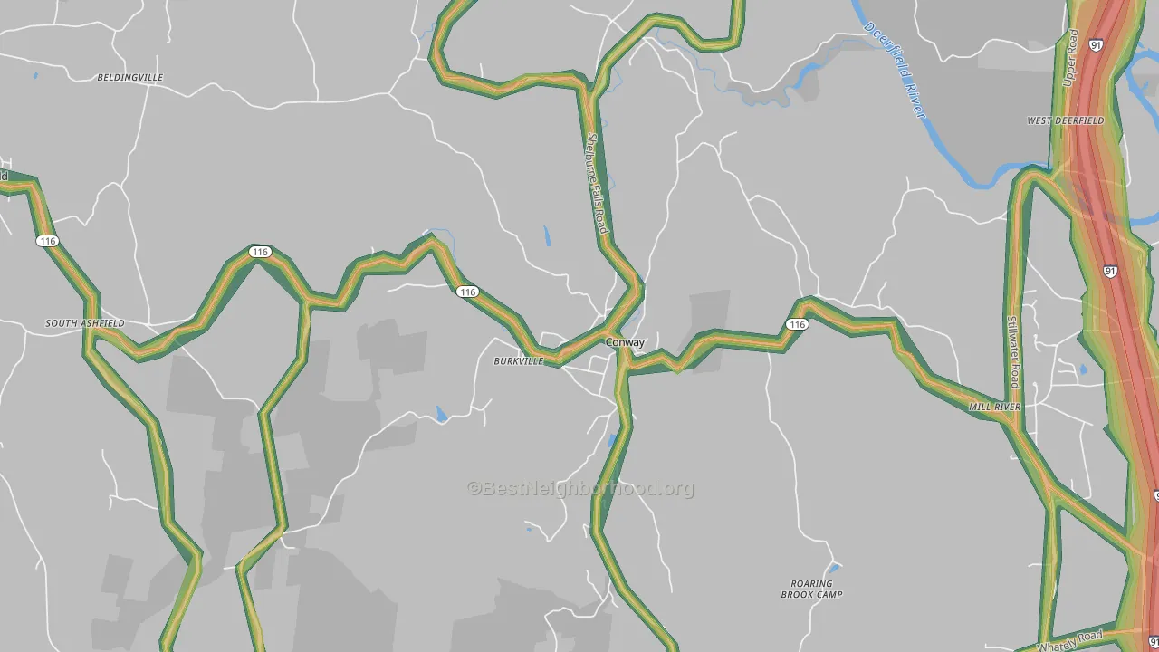 01341, MA Map of Noise Levels in 01341