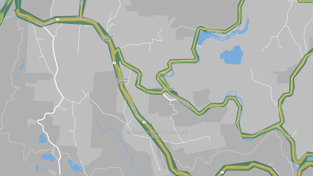 01343, MA Map of Noise Levels in 01343