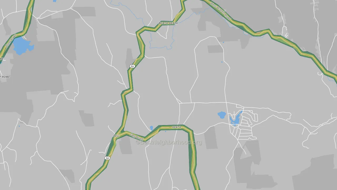 01346, MA Map of Noise Levels in 01346