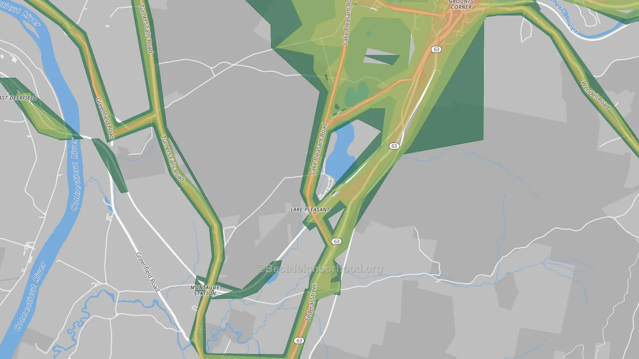 01347, MA Map of Noise Levels in 01347