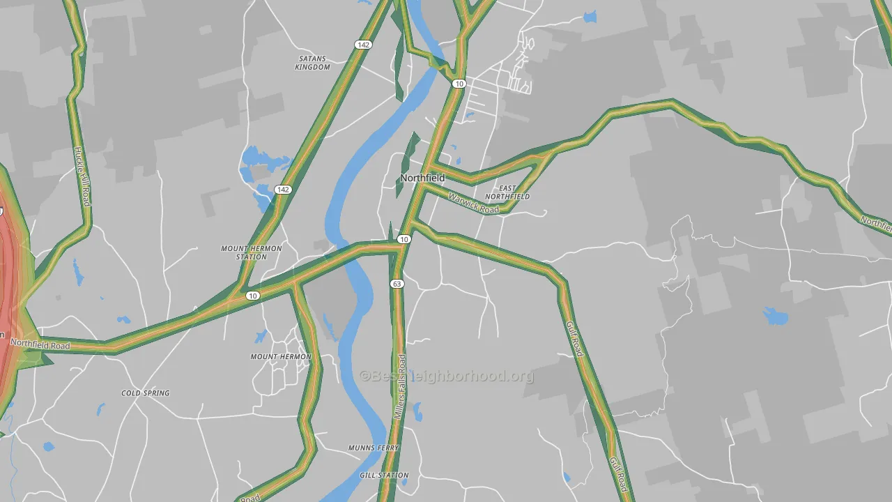 01360, MA Map of Noise Levels in 01360