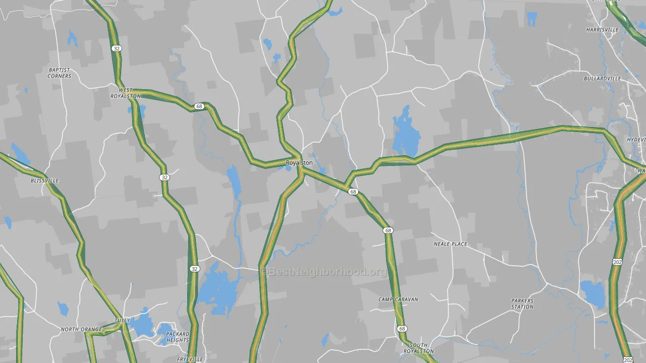 01368, MA Map of Noise Levels in 01368