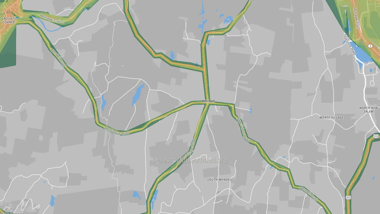 01379, MA Map of Noise Levels in 01379