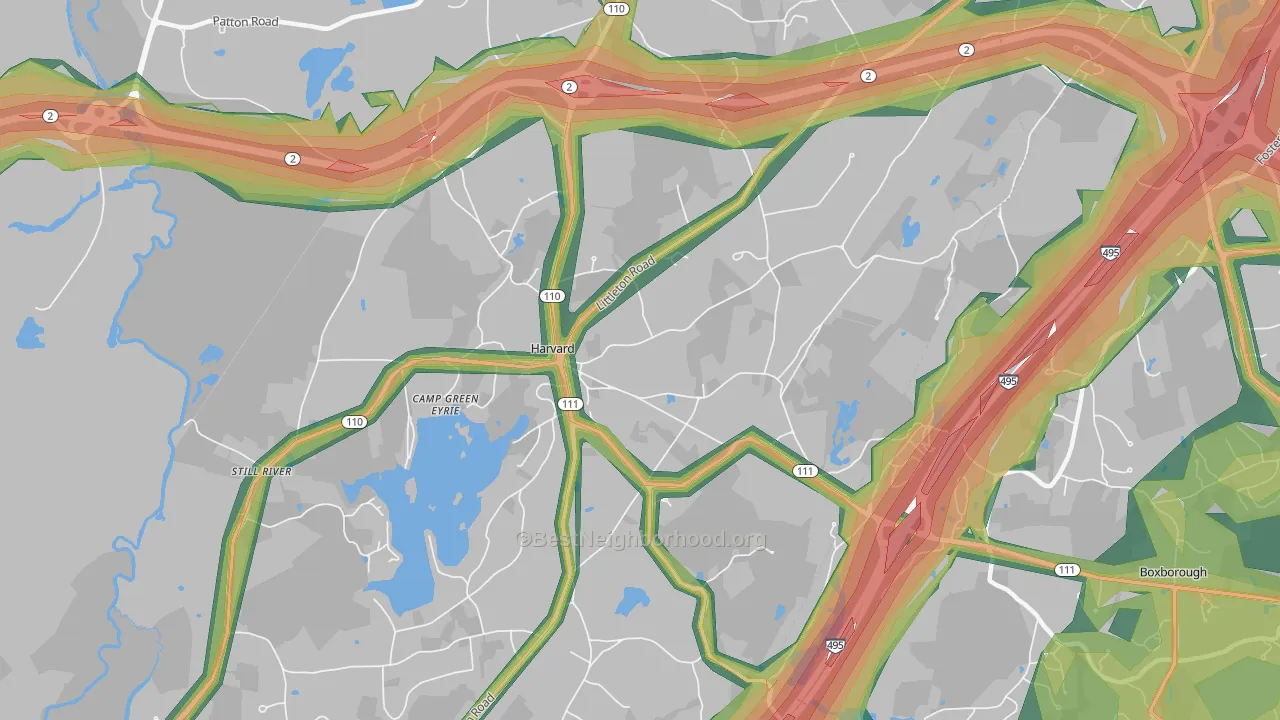 01451, MA Map of Noise Levels in 01451