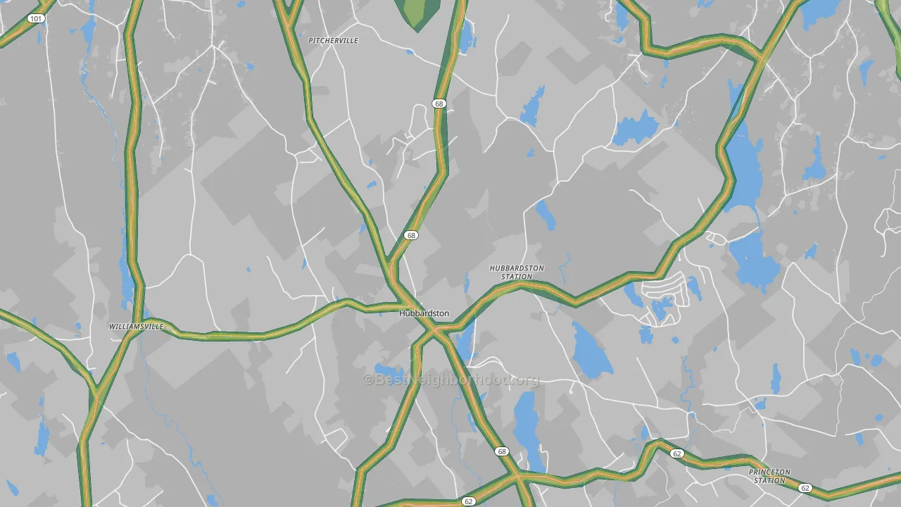 01452, MA Map of Noise Levels in 01452