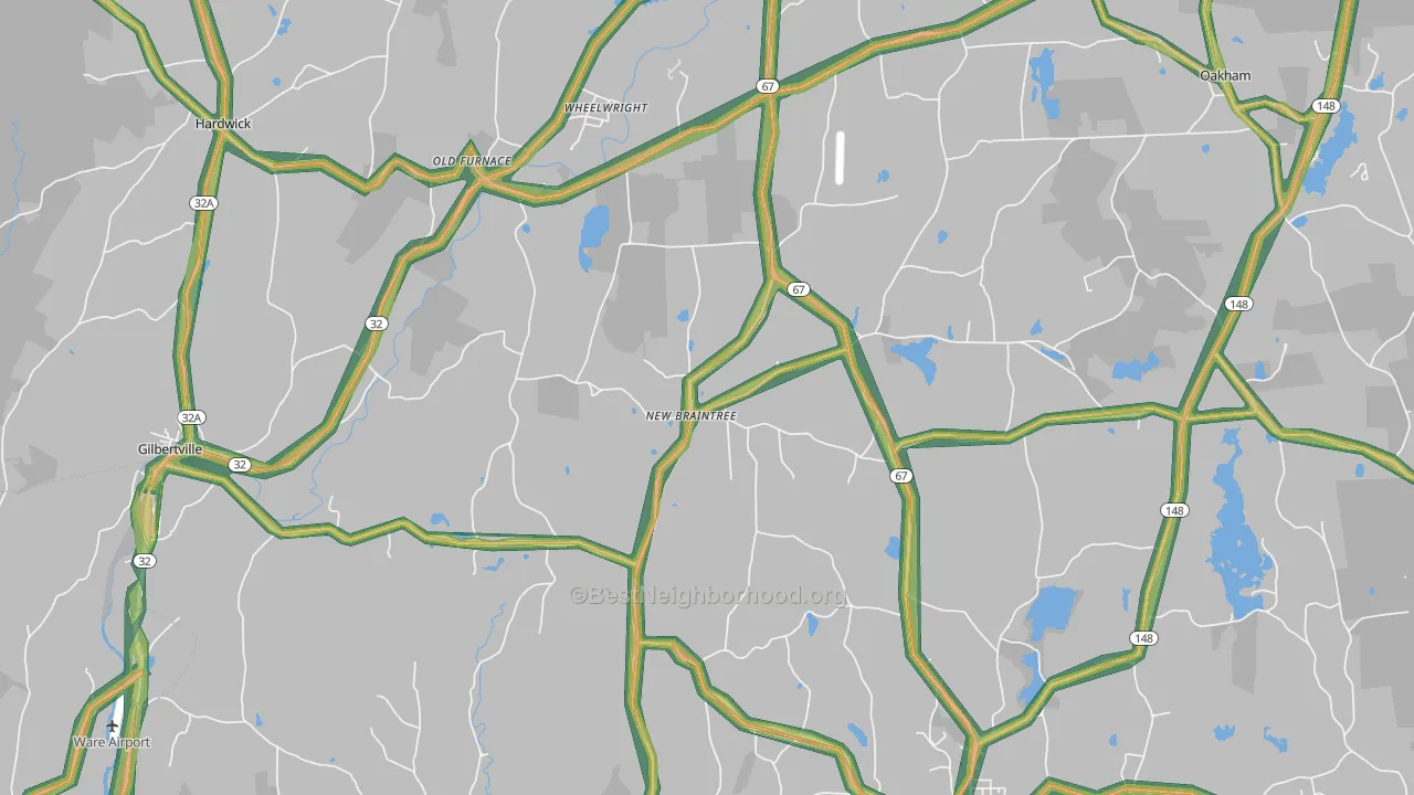 01531, MA Map of Noise Levels in 01531