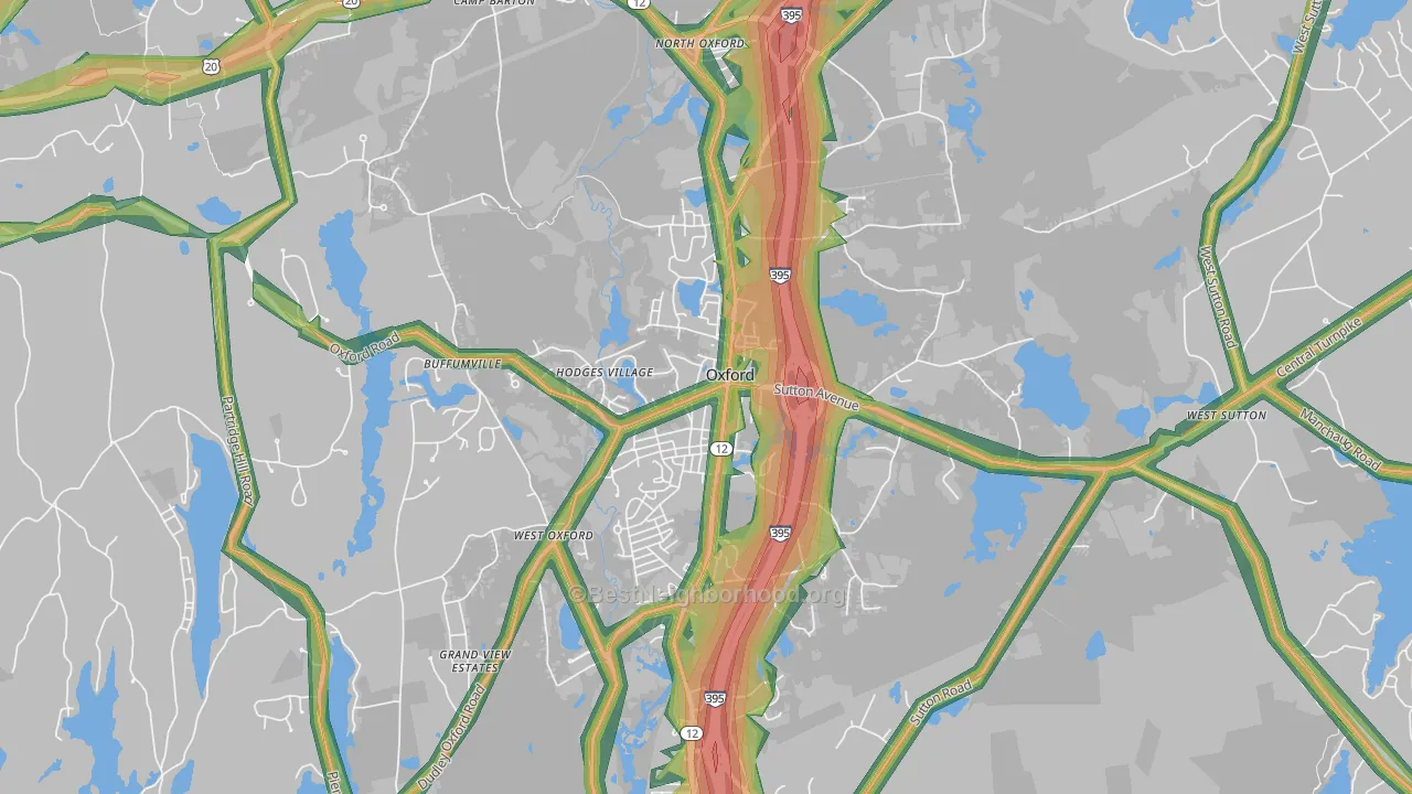 01540, MA Map of Noise Levels in 01540
