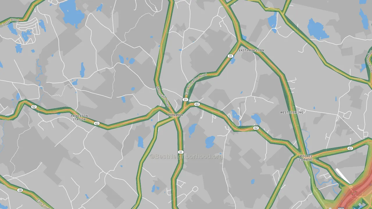 01541, MA Map of Noise Levels in 01541