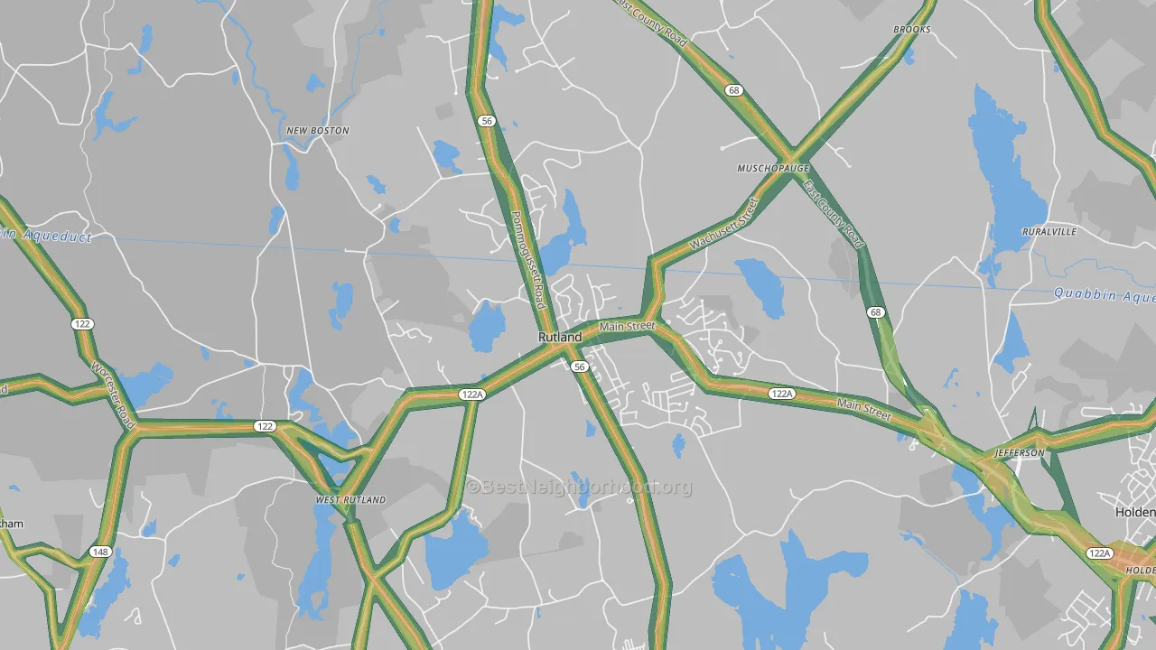 01543, MA Map of Noise Levels in 01543