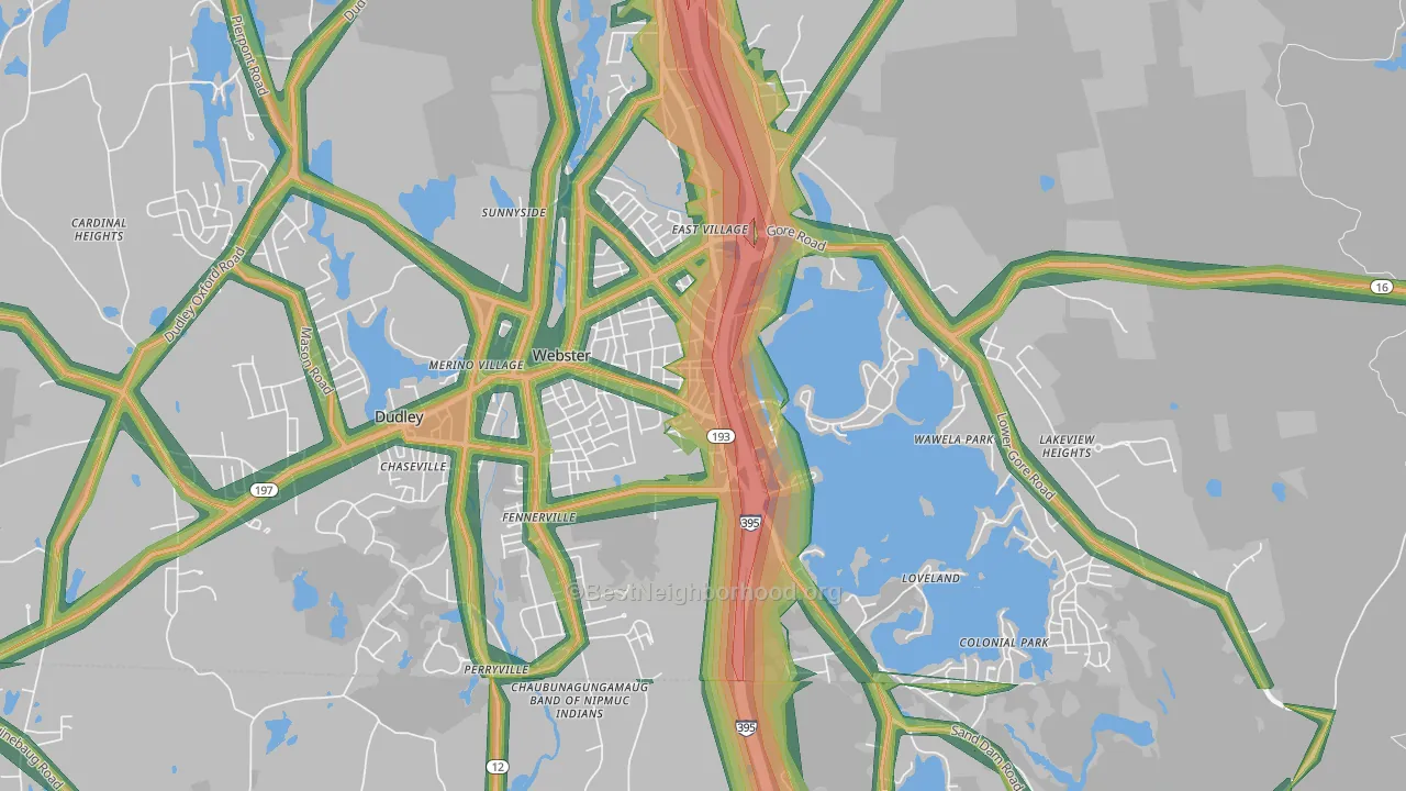 01570, MA Map of Noise Levels in 01570