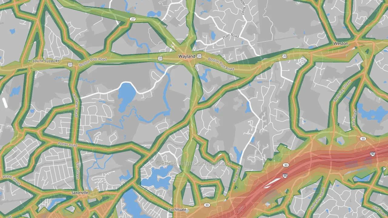 01778, MA Map of Noise Levels in 01778