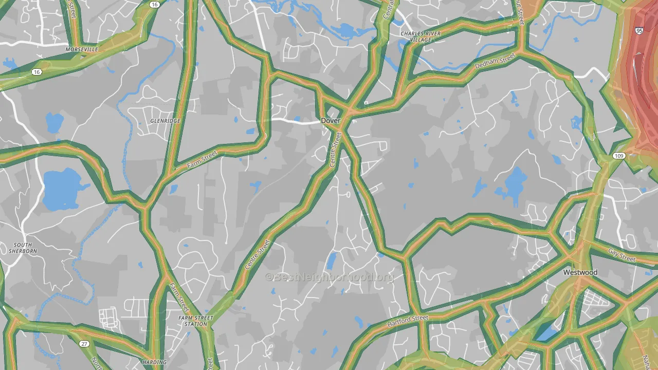 02030, MA Map of Noise Levels in 02030