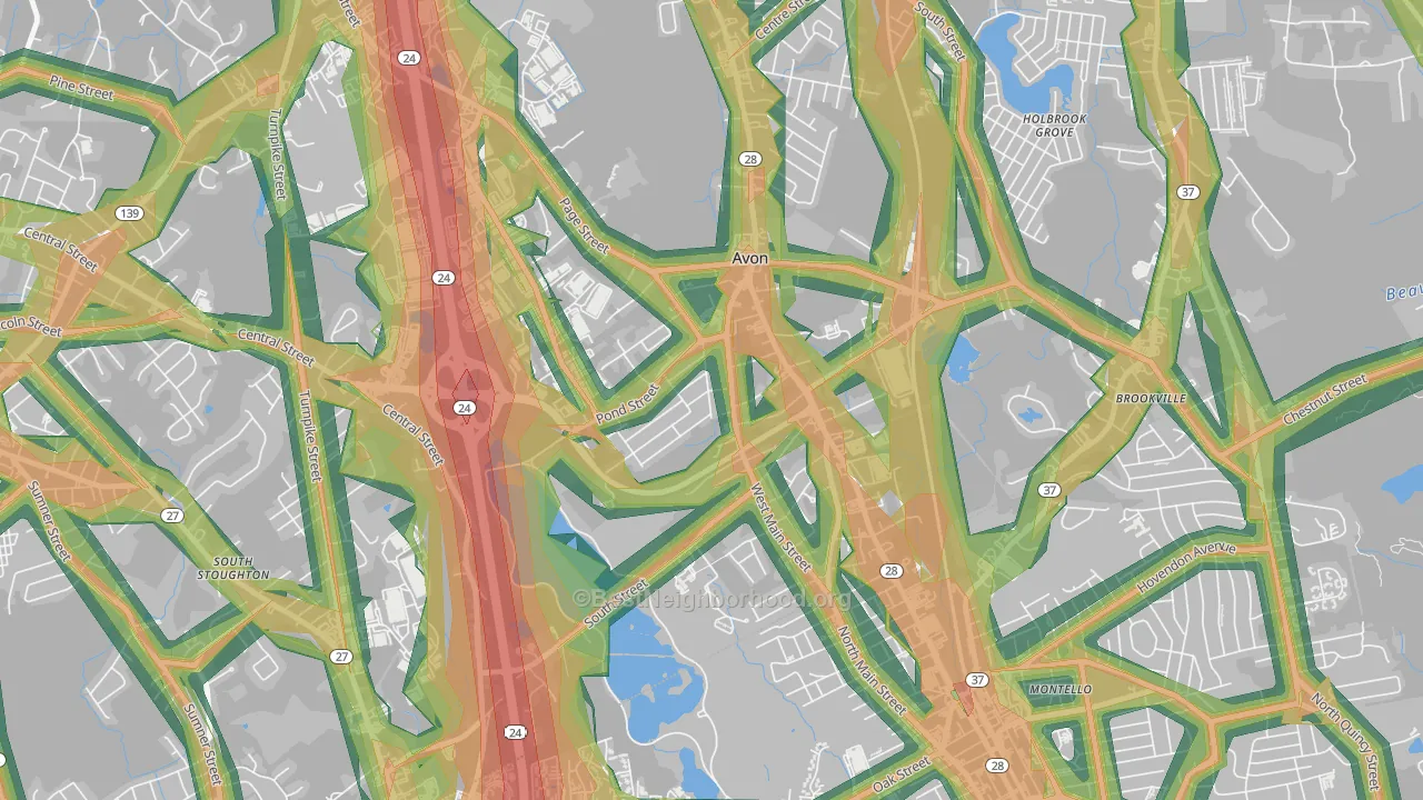 02322, MA Map of Noise Levels in 02322