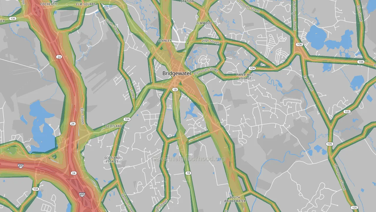 02324, MA Map of Noise Levels in 02324