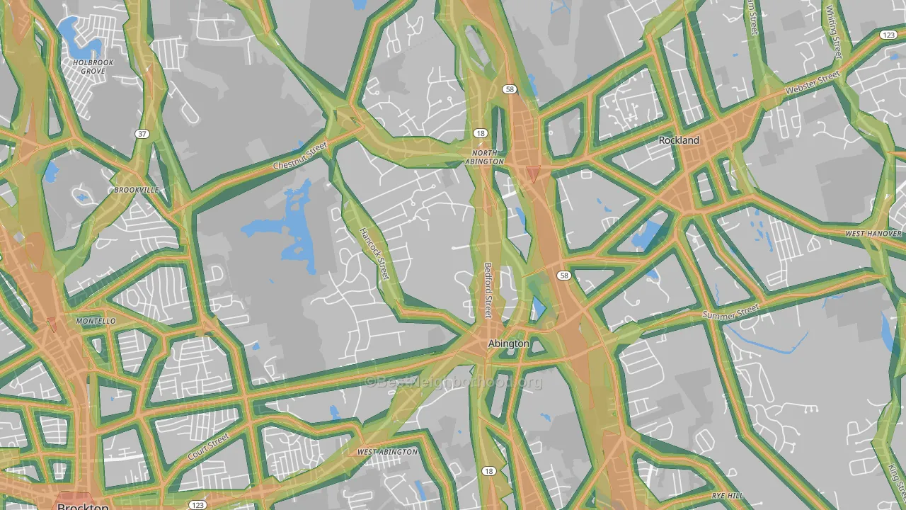 02351, MA Map of Noise Levels in 02351