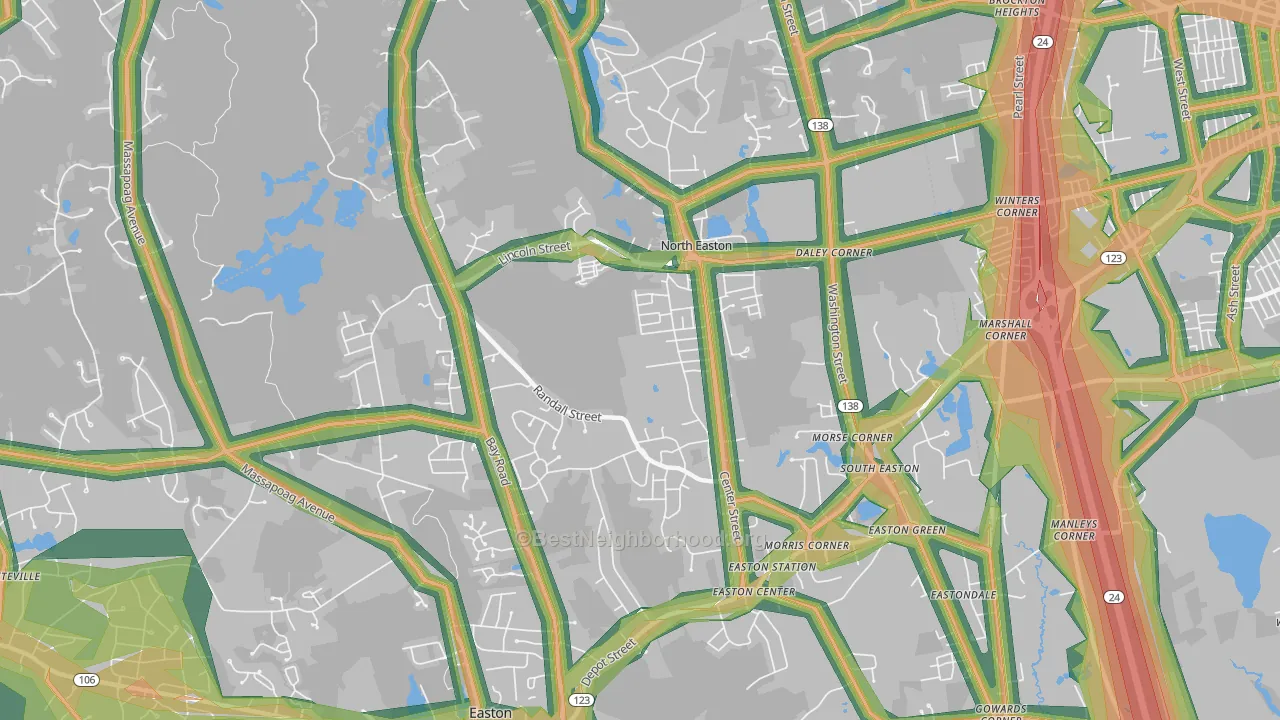 02356, MA Map of Noise Levels in 02356