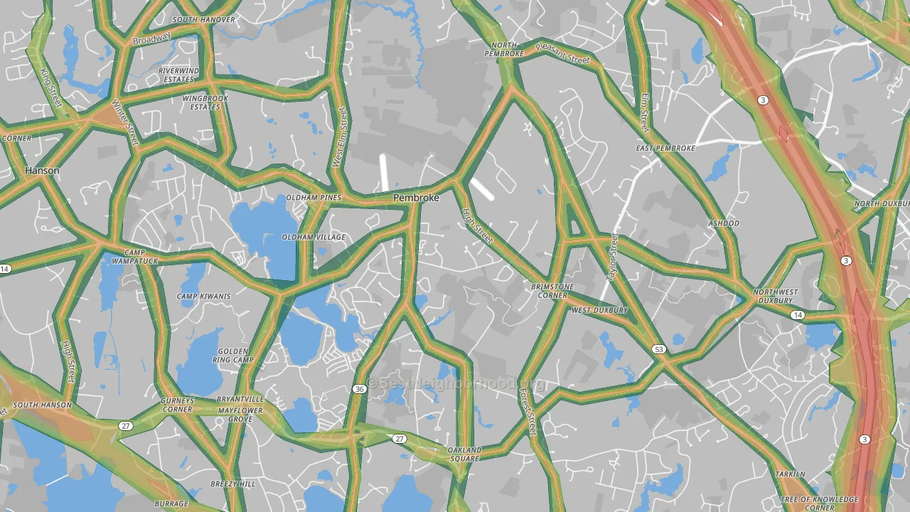 02359, MA Map of Noise Levels in 02359