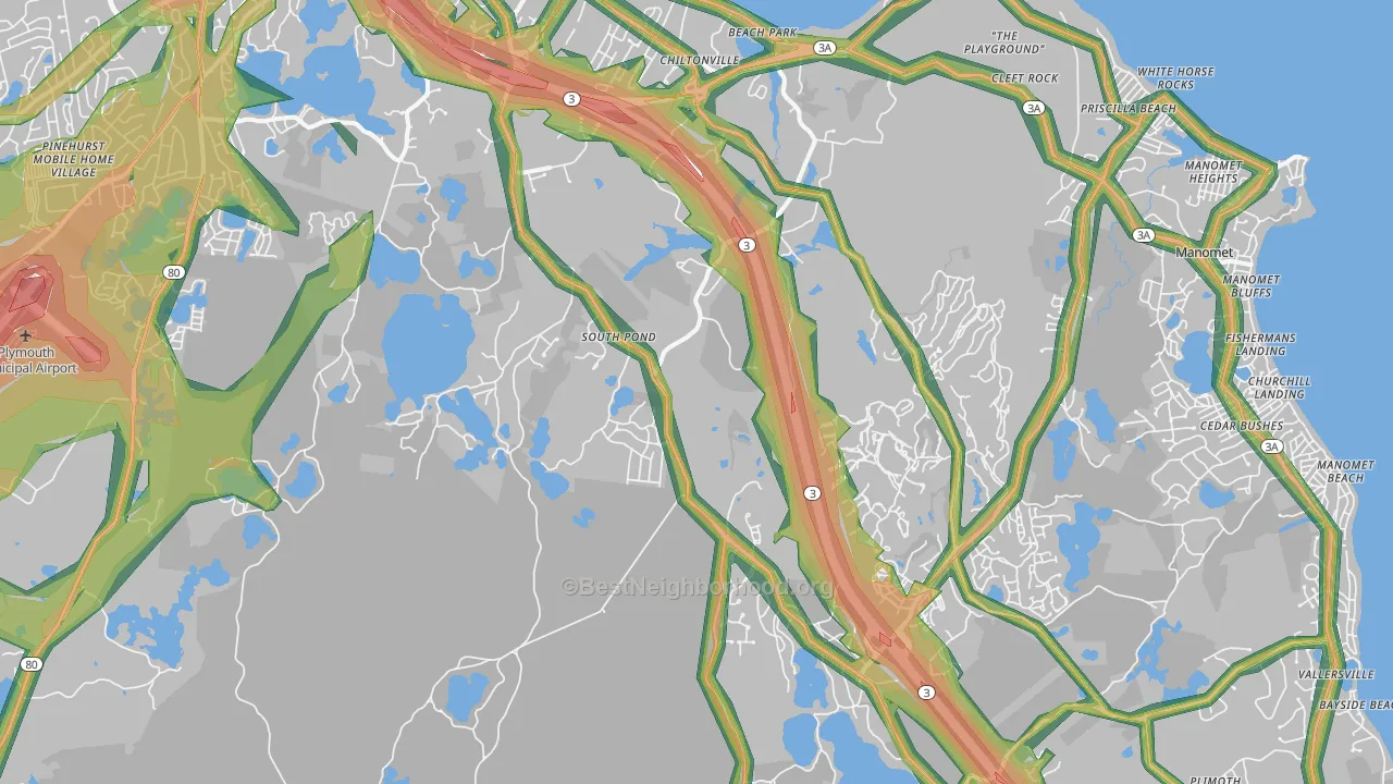 02360, MA Map of Noise Levels in 02360