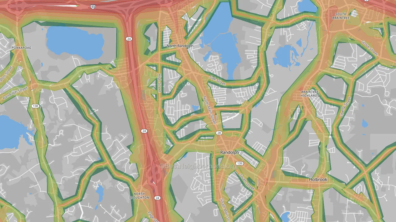 02368, MA Map of Noise Levels in 02368