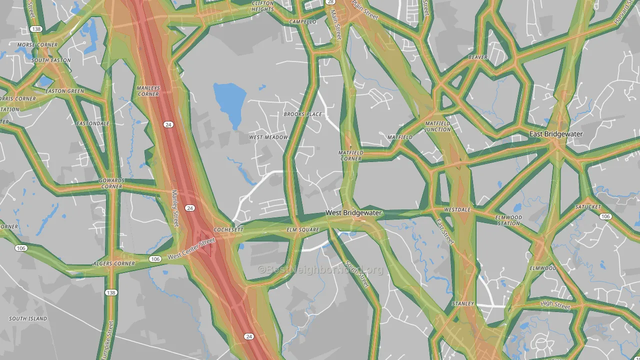02379, MA Map of Noise Levels in 02379