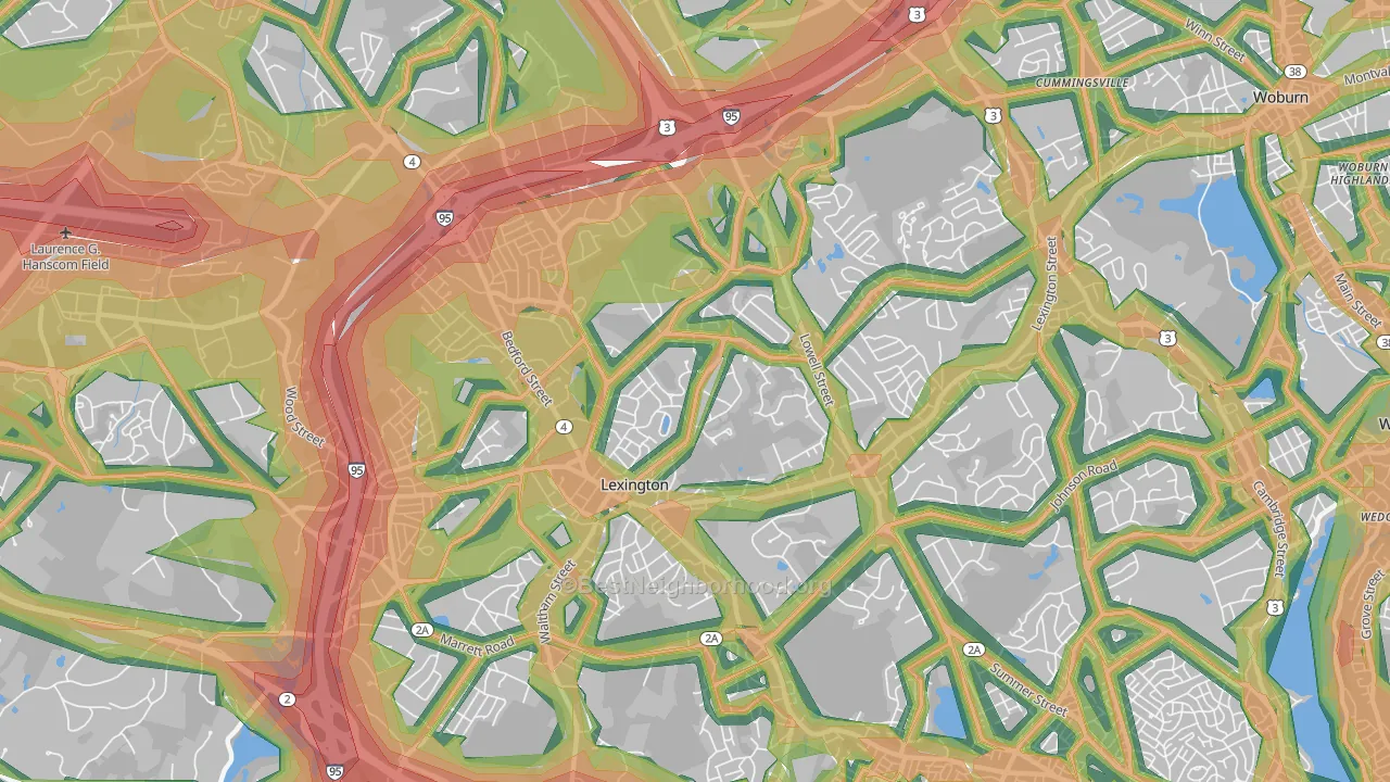 02420, MA Map of Noise Levels in 02420