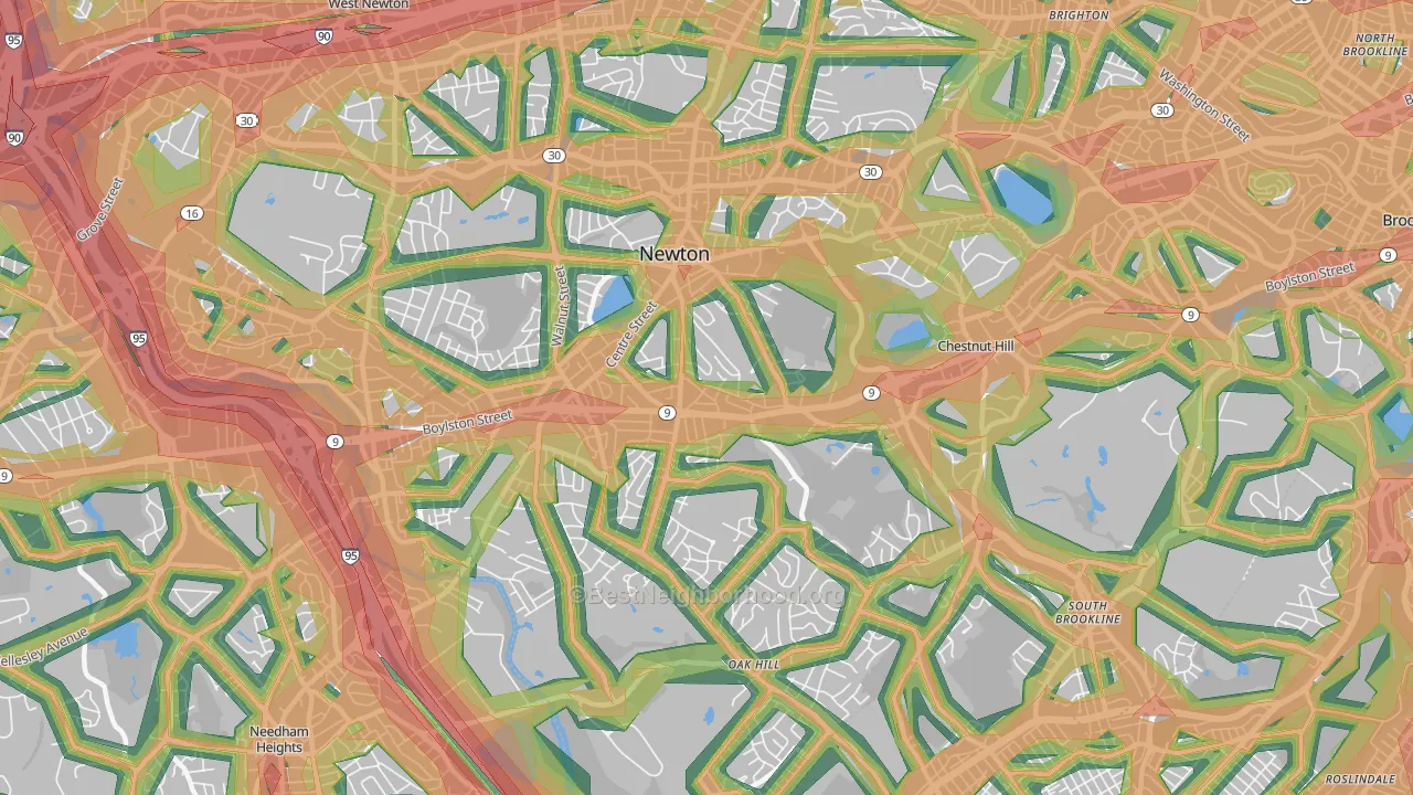 02459, MA Map of Noise Levels in 02459