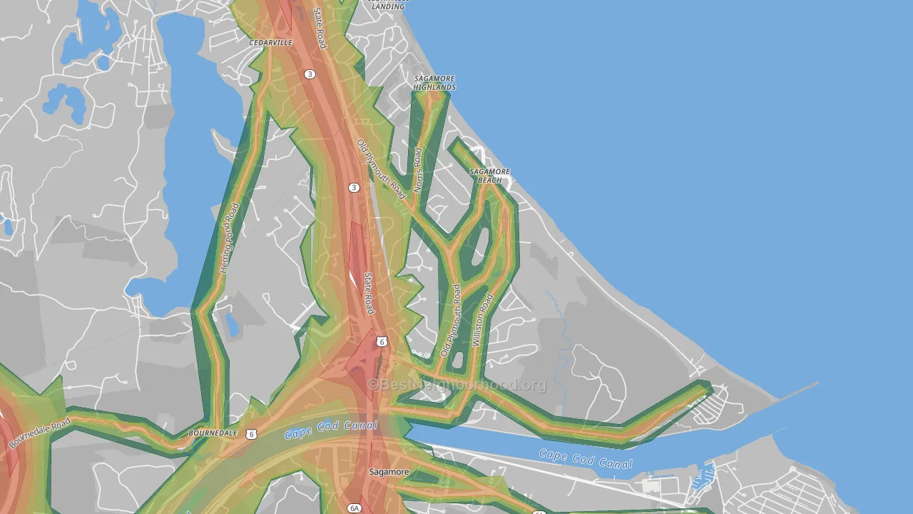 02562, MA Map of Noise Levels in 02562