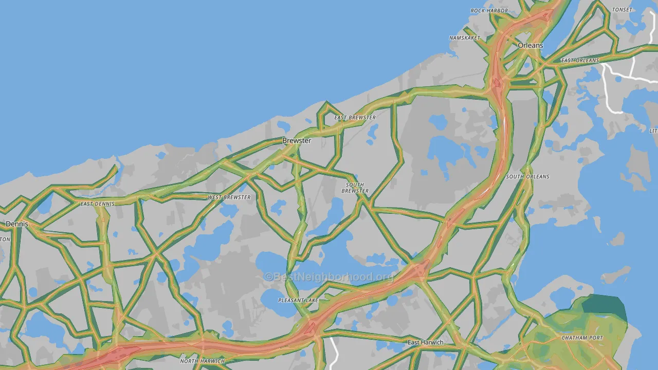 02631, MA Map of Noise Levels in 02631
