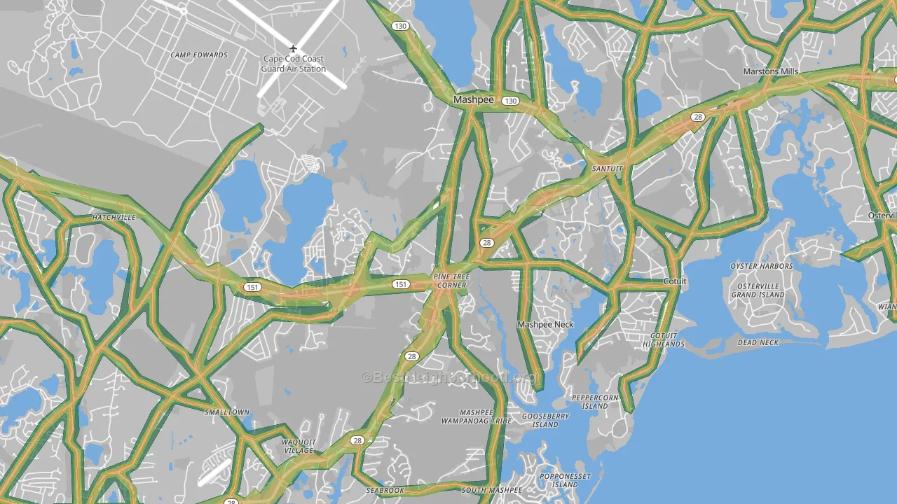 02649, MA Map of Noise Levels in 02649