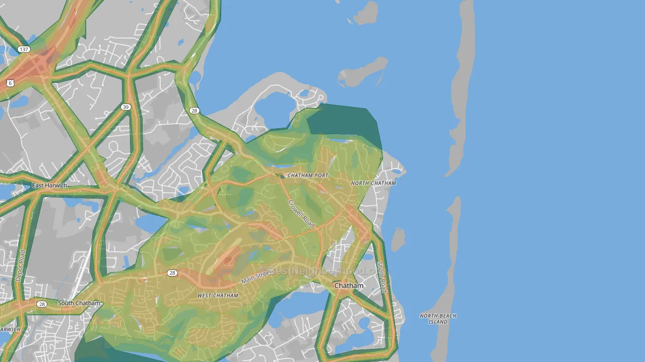 02650, MA Map of Noise Levels in 02650