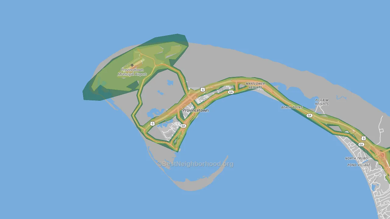 02657, MA Map of Noise Levels in 02657
