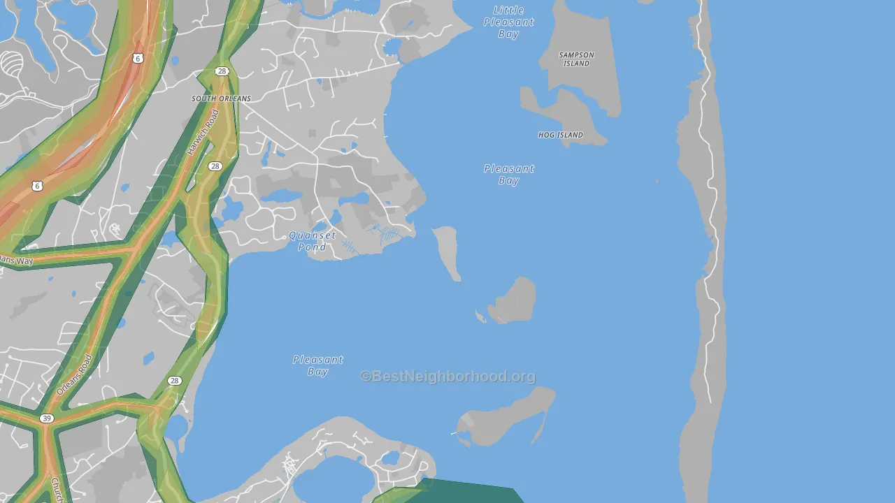 02662, MA Map of Noise Levels in 02662