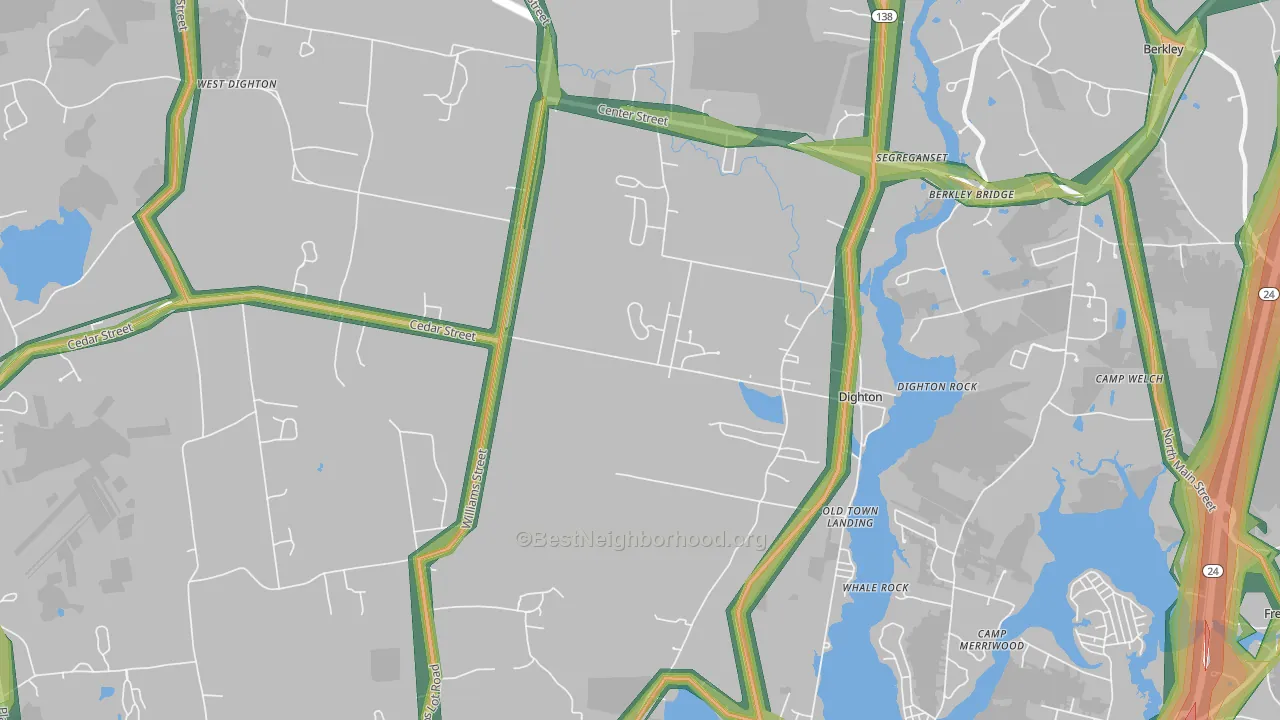 02715, MA Map of Noise Levels in 02715
