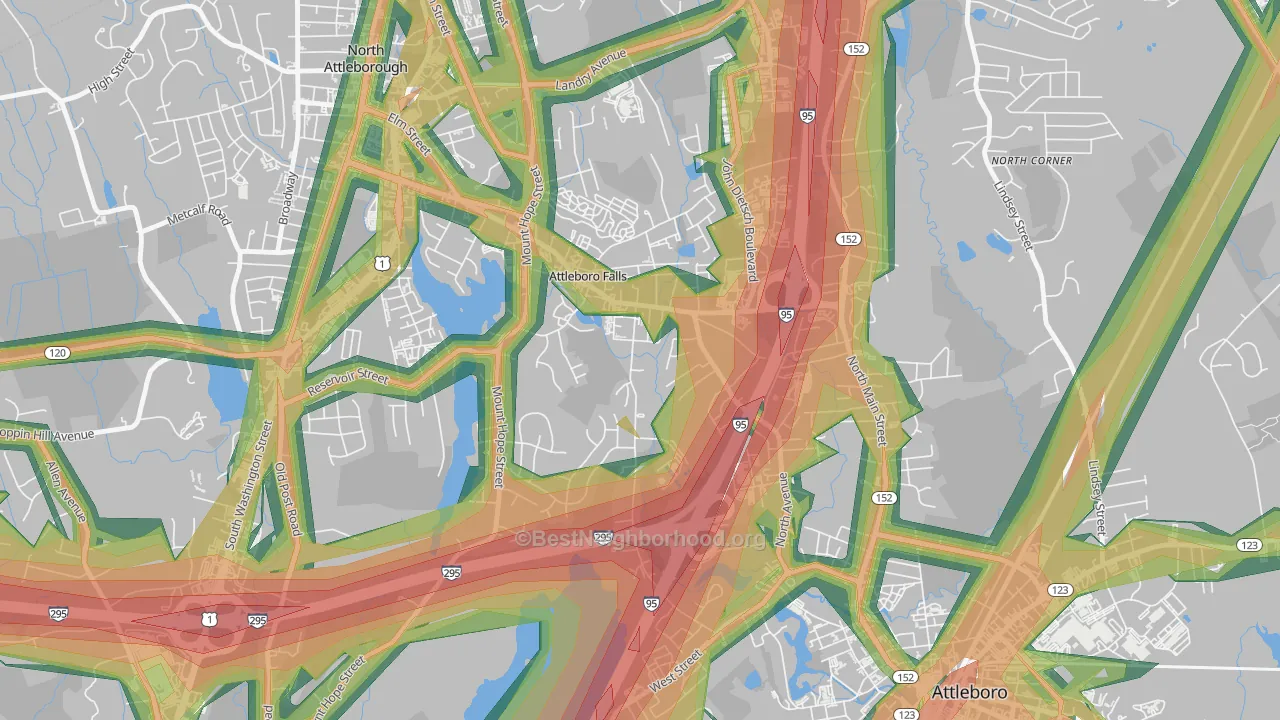 02763, MA Map of Noise Levels in 02763