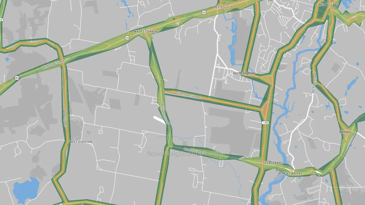 02764, MA Map of Noise Levels in 02764