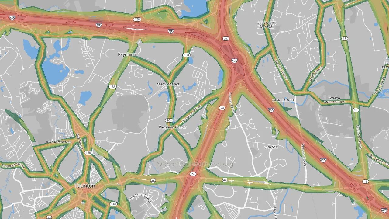 02767, MA Map of Noise Levels in 02767