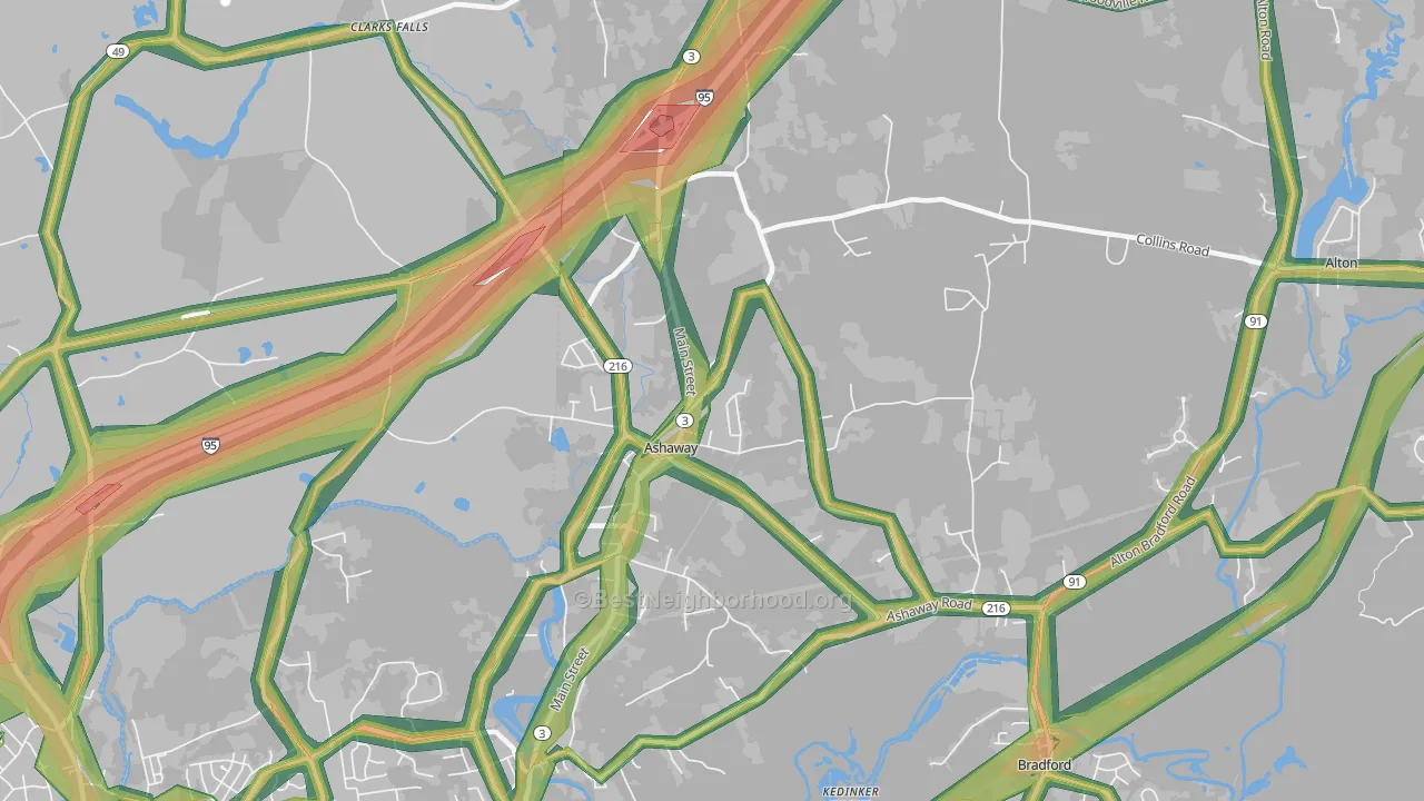 02804, RI Map of Noise Levels in 02804