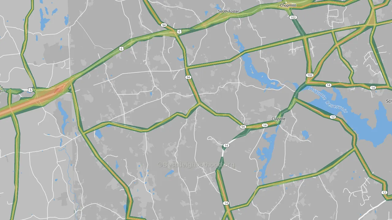 02825, RI Map of Noise Levels in 02825