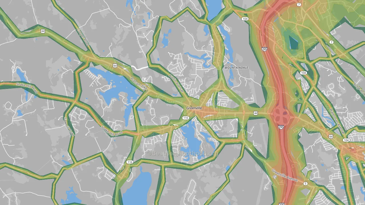 02828, RI Map of Noise Levels in 02828