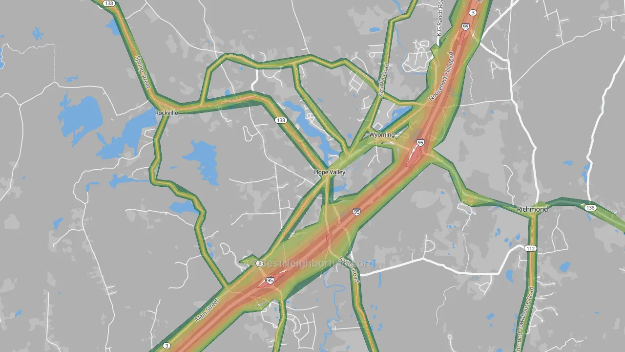 02832, RI Map of Noise Levels in 02832